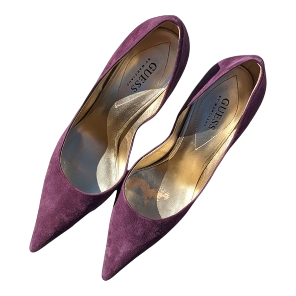 Guess Suede Purple Heel - Picture 5 of 10